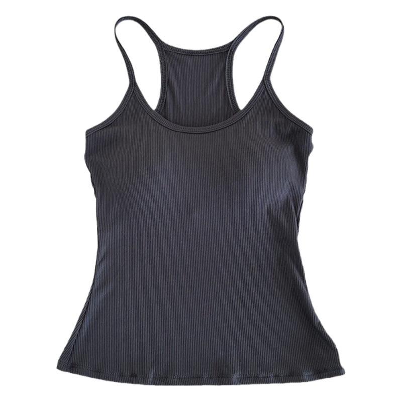 6803# European and American style sexy I-shaped vest with chest pad inner strap wrapped chest hot girl sling beauty back outer wear base