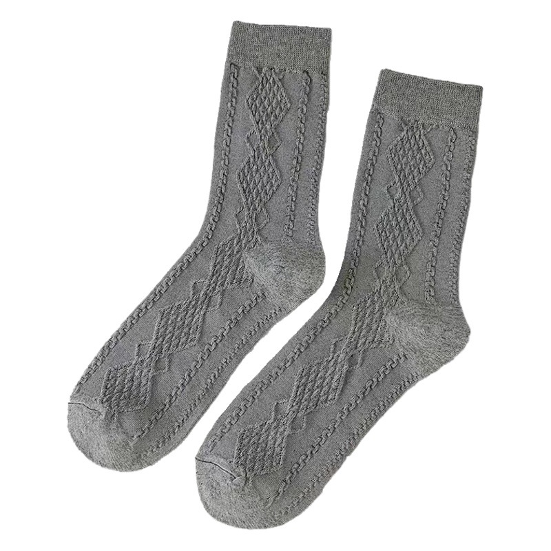 Socks women's new three-dimensional relief pattern fashion Joker ins tide Japanese Korean socks women's pile socks wholesale