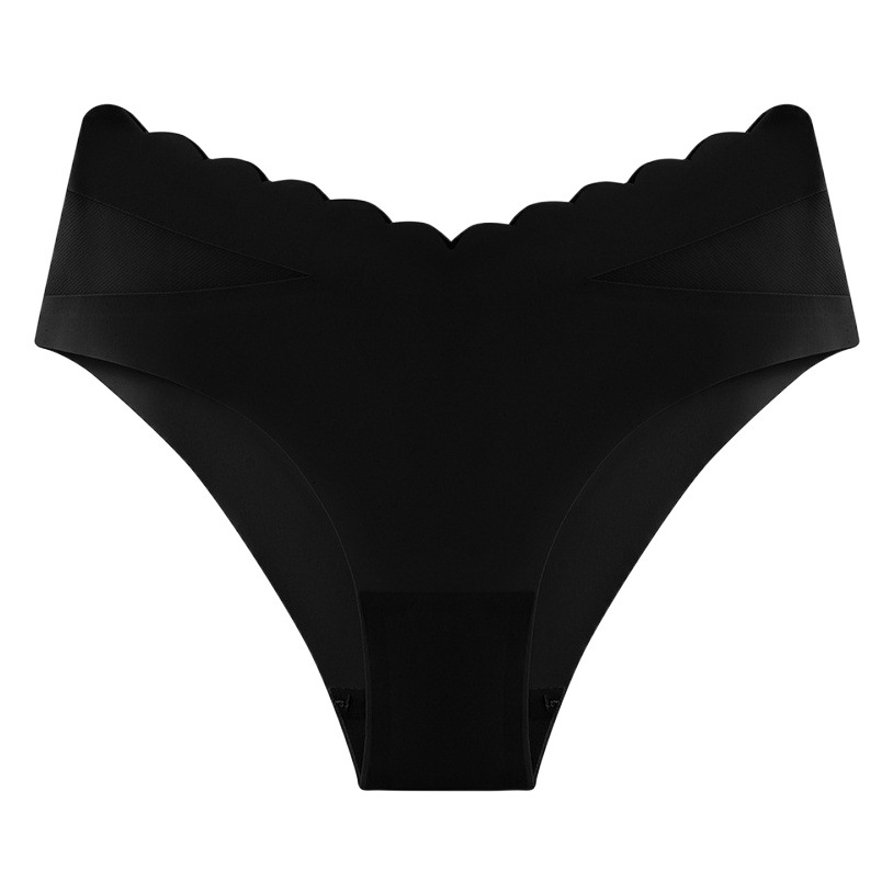 Cross-Border Amazon Ice Silk Breathable Women's Underwear European, American and South American Seamless Ice Silk Briefs Sexy Mid-High Waist