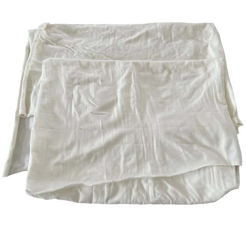 Picture of Pure Cotton Machine Wiping Cloth, Absorbent, Anti-Static, Lint-Free, Large White Rags, Special for Industrial Wiping