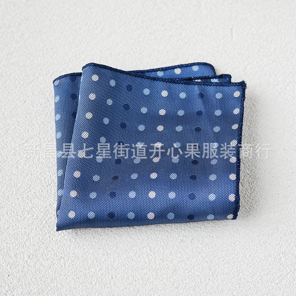 Picture of Men's suit small square scarf factory wholesale fashion polyester fashion accessories vintage embroidery pattern pocket towel men's clothing