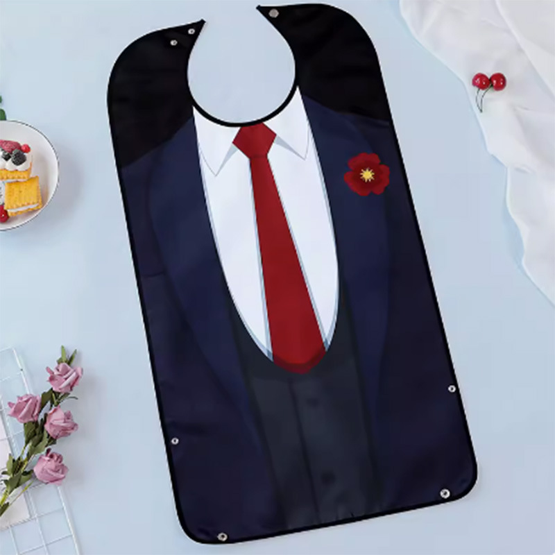 Picture of Cross-border Adult bib bib multiple printed waterproof stain-resistant leak-proof dining bib middle-aged and elderly bib