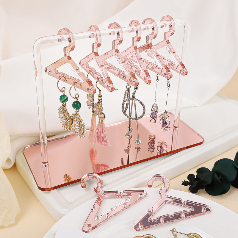 Cross-border Hanging Personalized Earring Holder Acrylic Costume Frame Earrings Storage Display Rack