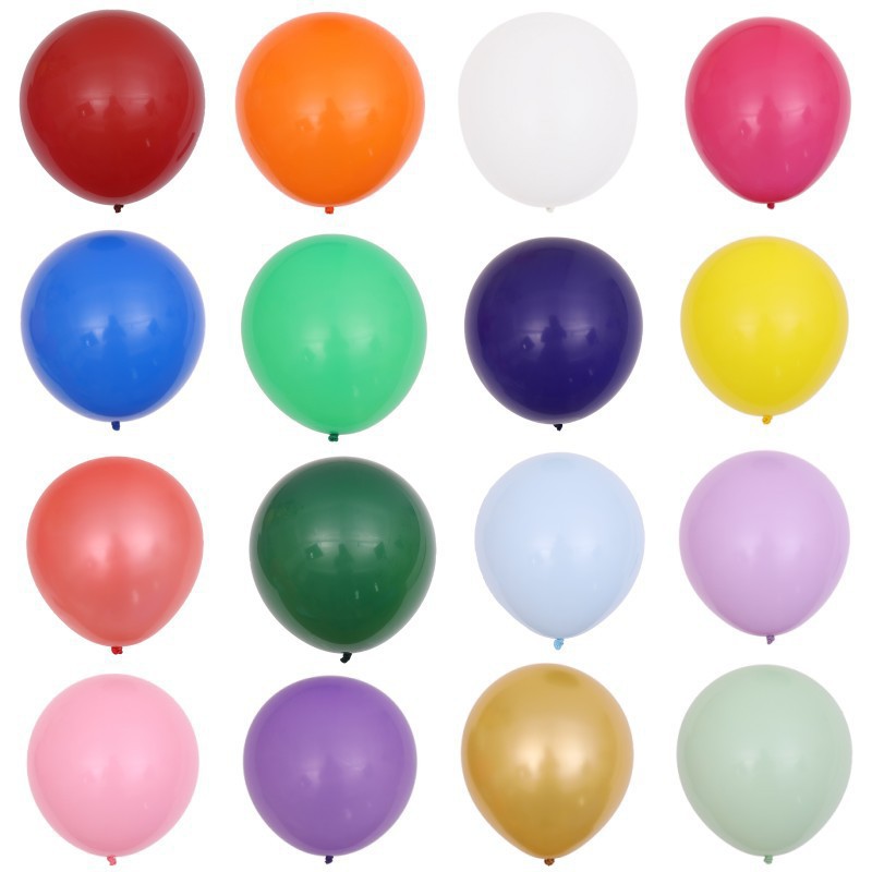 Picture of Cross-border 18 inch matted latex balloon retro color balloon wedding decoration round helium floating air ball wholesale