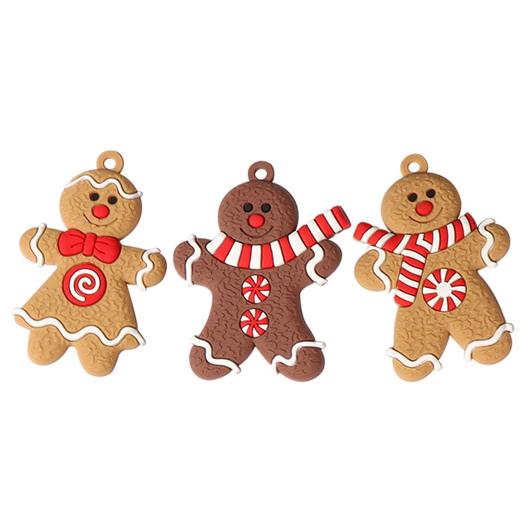 Picture of 2024 New Christmas Tree DIY Pendant Gingerbread Man Twelve Source Manufacturer Christmas Scene Arrangement Pendant