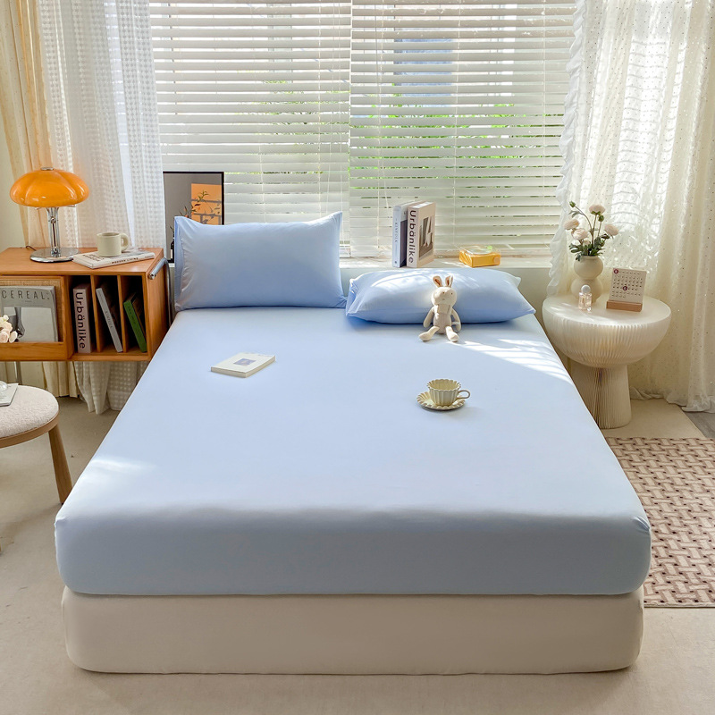 Class A Solid Color Pure Cotton Washable Cotton Bed Cover Single-piece Pure Cotton Dormitory Dustproof Bedspread Simmons Mattress Cover Protection