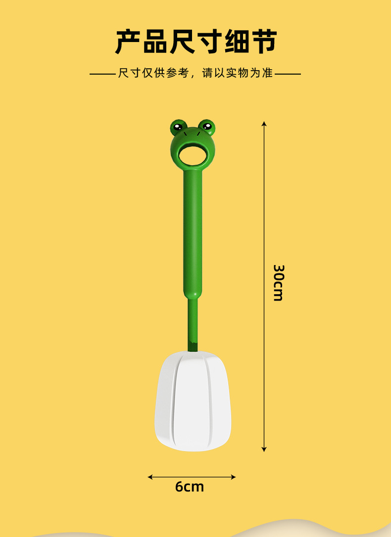 Picture of Cartoon Long Handle Household Cup Brush Cup Wash Cup Brush Cleaning Brush No Dead Angle Sponge Brush Milk Bottle Brush
