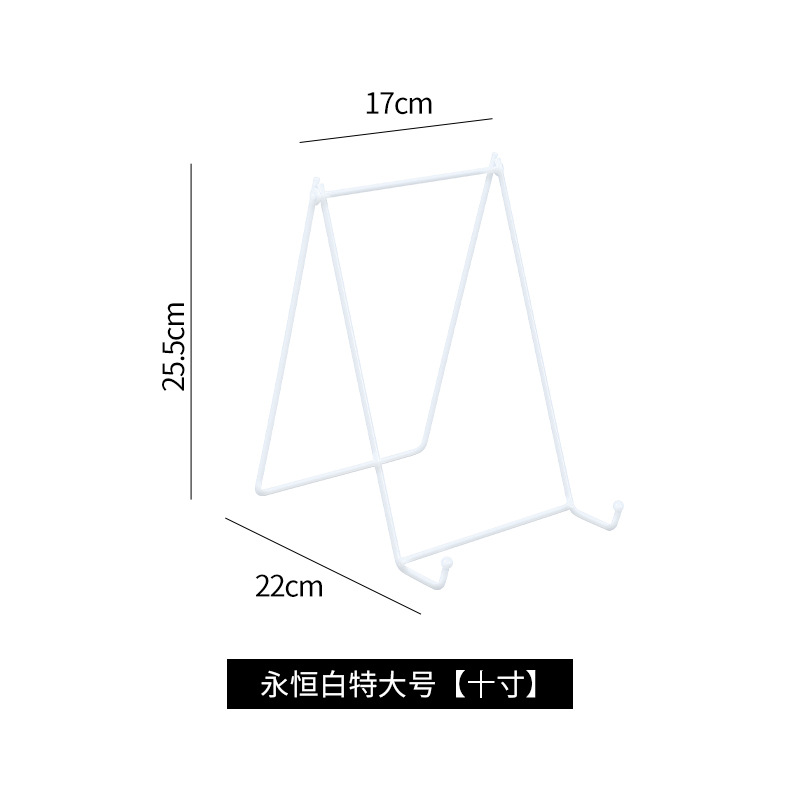 Picture of Iron Photo Frame Bracket Stone Easel Holder Ceramic Disc Holder Photo Studio Photo Album Bracket Clock Display Support Bracket
