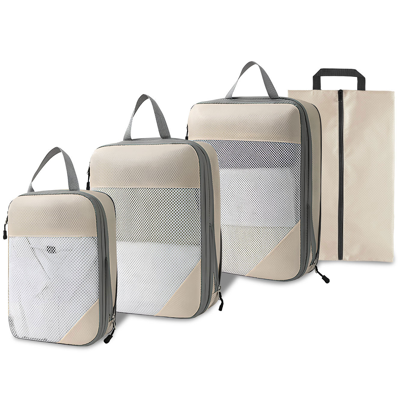Picture of Travel Compression Storage Bag Four-Piece Set Amazon Popular Clothing Organizer Suitcase Clothing Storage Bag Set