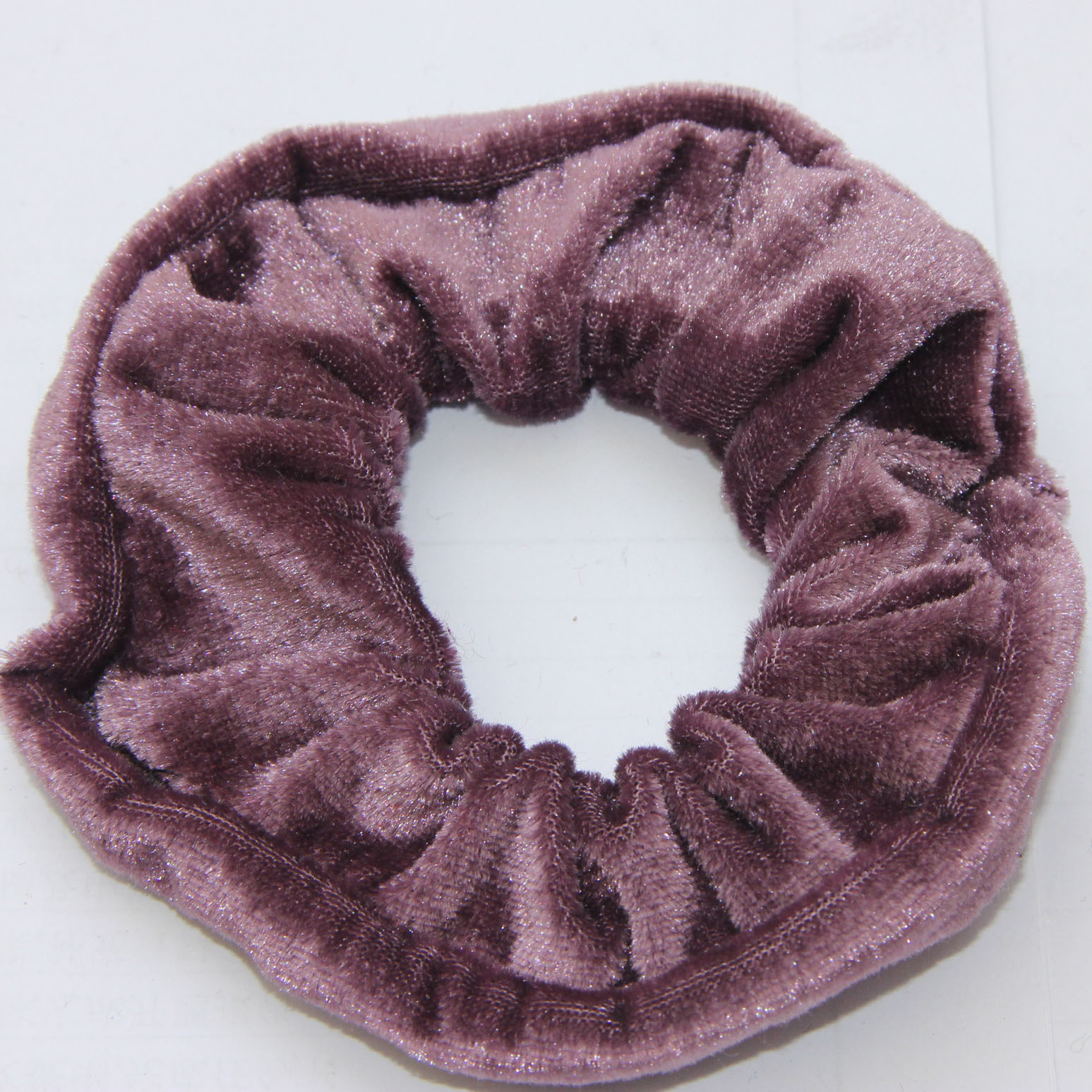 Picture of Amazon Gold Velvet Cloth Pig Intestine Hair Ring Velvet Mother Headband Grandma Jewelry Rubber Band Wholesale
