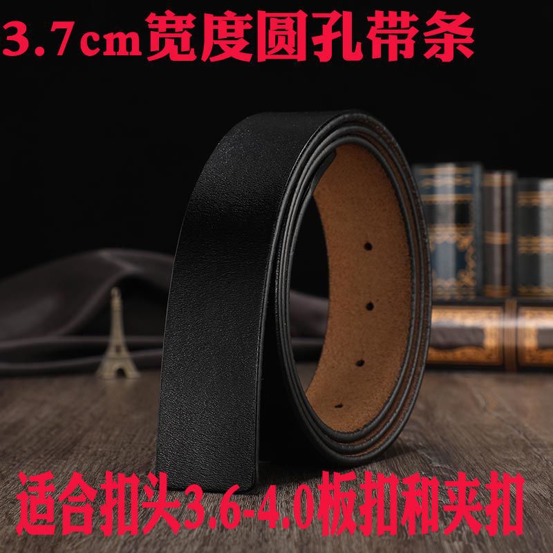 Picture of Smooth Buckle Belt Men's plus size Genuine Leather Youth HV Letter Pure Cowhide Internet Celebrant Hair Stylist Belt