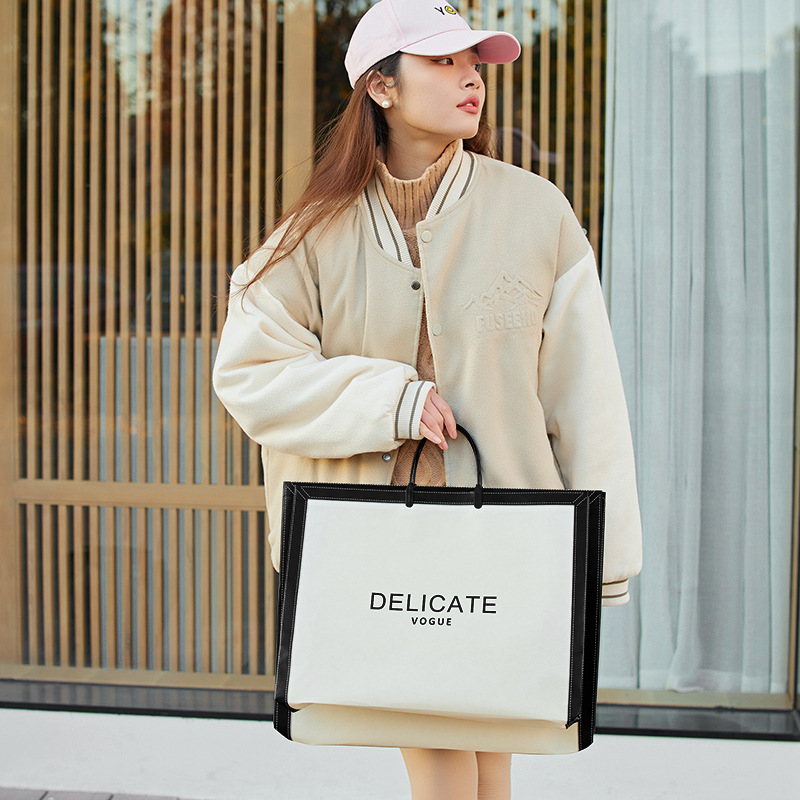 Advertising non-woven bag custom clothing store bag packing bag shopping gift tote bag custom logo