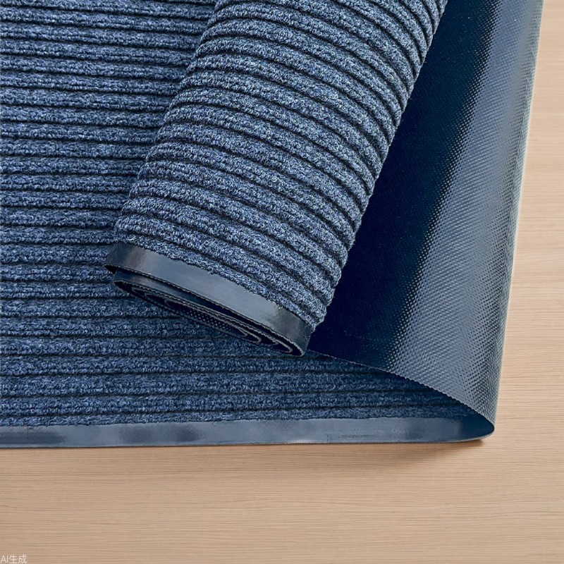 Double Stripe Floor Mat Home Entrance Mat Absorbent Non-slip Hotel Corridor Kitchen Large Area Floor Mat Commercial Carpet