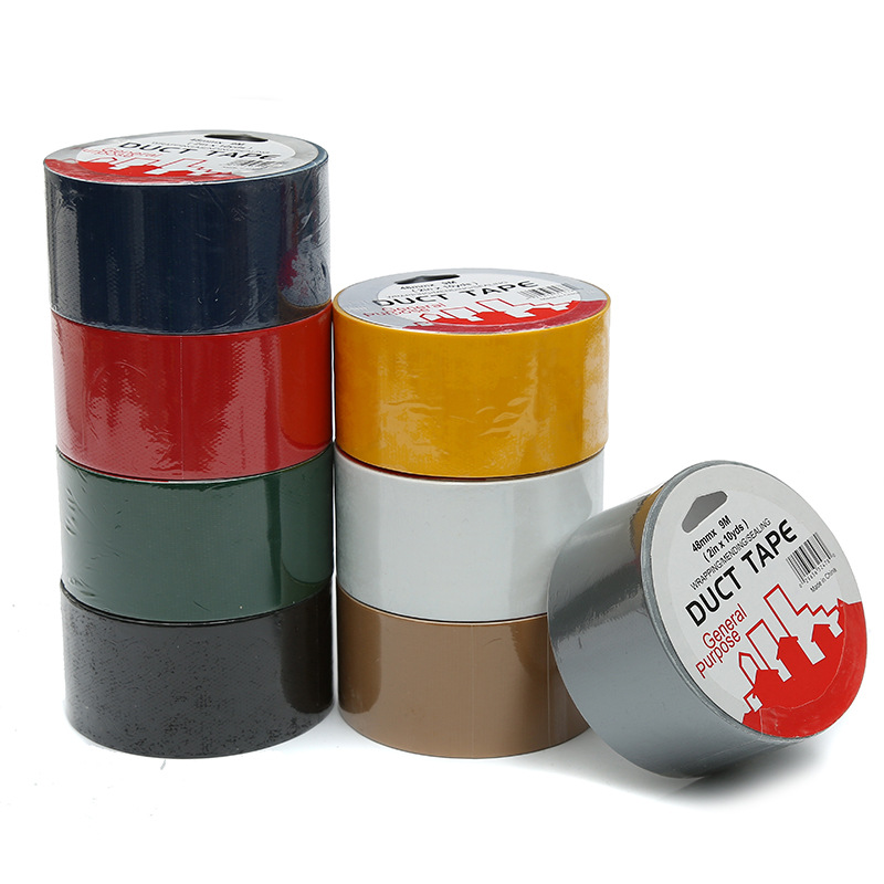 Cross-border color strong cloth tape carpet tape independent packaging single roll with paper card shrink packaging water resistance