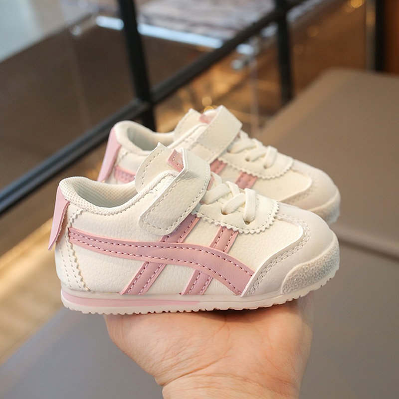 Autumn baby girls' white shoes, infants aged 0-1-4, toddler board shoes, spring and autumn girls' shoes, soft-soled walking shoes