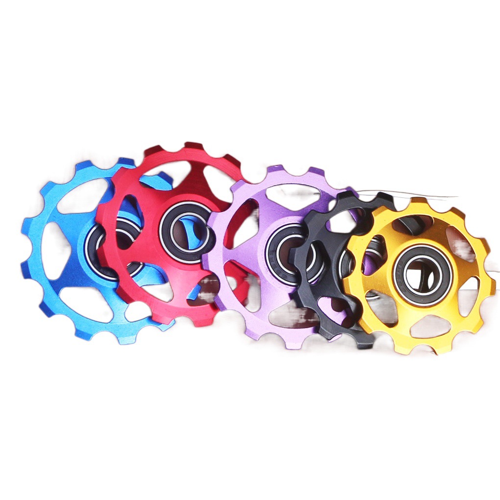 Bicycle Rear Pulling Guide Wheel Mountain Bike Road Bike Metal Bearing Peilin Guide Wheel 11T13t Guide Chain Force Wheel