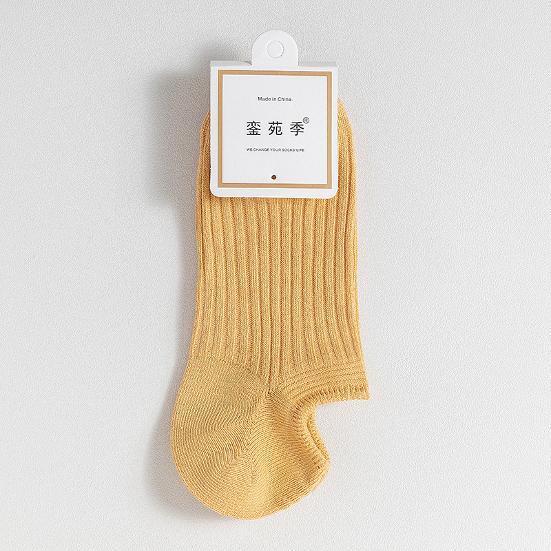 Picture of Double-Needle Socks 7A Antibacterial and Deodorant Boat Socks for Women Spring and Summer Cotton Socks Silicone Non-Slip Shallow Mouth Invisible Women's Cotton Socks