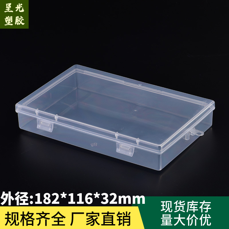 New Hot-selling Portable Mask Storage Box with Lid Transparent Plastic Box with Hook pp Plastic Packaging Box
