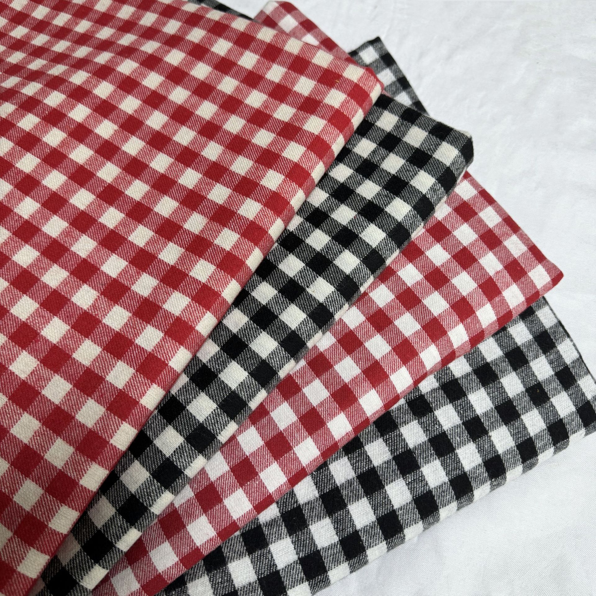 1cm polyester cotton yarn-dyed Chaoyang small plaid spring and summer shirt children's dress fashion hair band plaid fabric cross-border