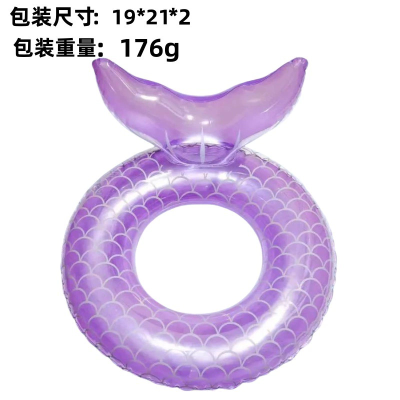 Picture of Factory hot-selling inflatable swimming ring swimming ring thickened adult floating ring letter Bai shell swimming ring