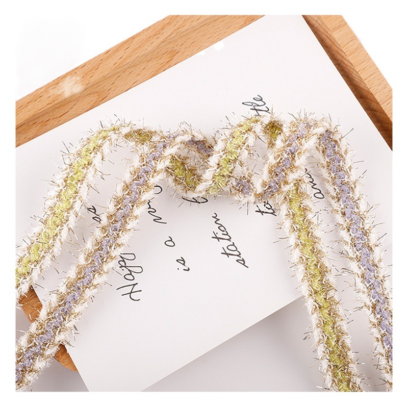 Color water-soluble lace barcode garment accessories decorative handmade DIY neckline bag skirt curtain width 1.5CM