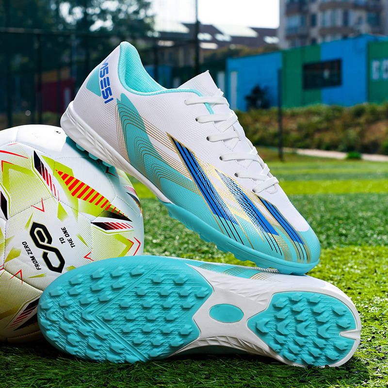 Youth Football Shoes Non-Slip Wear-Resistant Tf Broken Nail Men's Football Shoes Artificial Grass Game Professional Adult Shoes