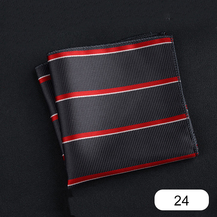 Picture of Men's suit small square scarf factory wholesale fashion polyester fashion accessories vintage embroidery pattern pocket towel men's clothing