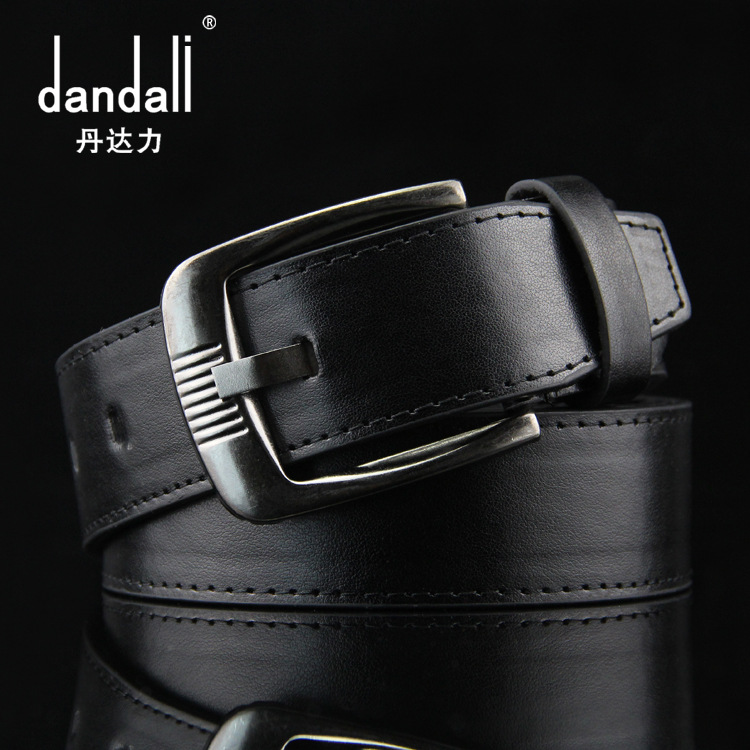 Men's belt pin buckle belt tread line flat gift Joker casual western pants clothing belt manufacturers wholesale