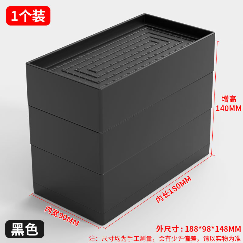 Picture of Cross-Border Amazon Black Furniture Bed Heightening Foot Pads 2 358inch Table Sofa Cabinet Tpu Anti-Slip Stacking