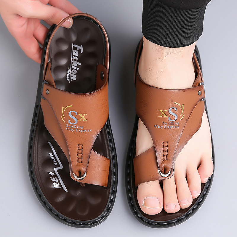 Sandals Men's Summer New Trendy Outer Wear Dual-Use Driving Sandals Men's Versatile Casual Beach Sandals