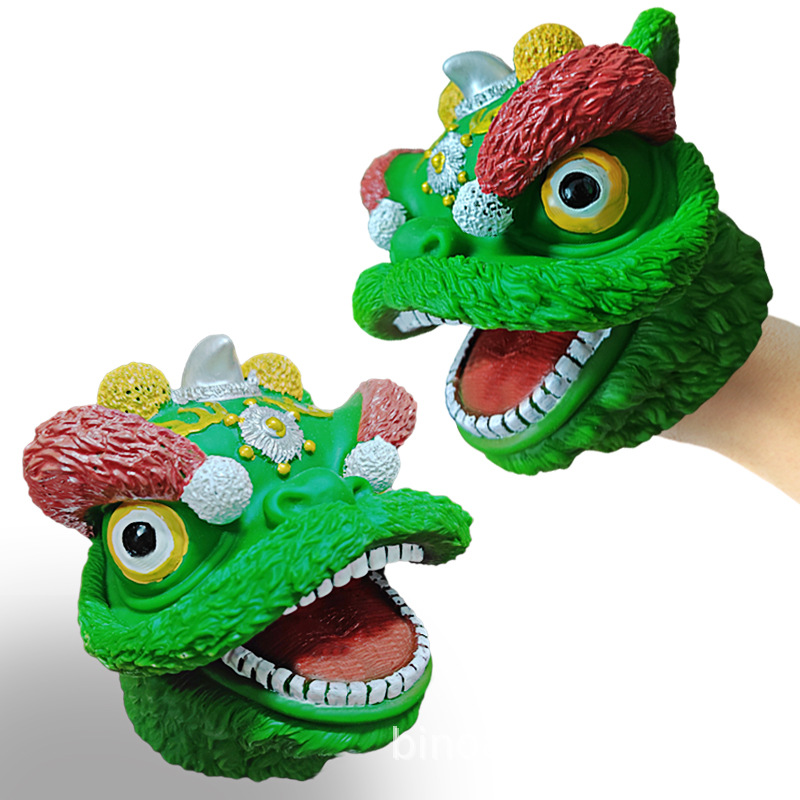 Picture of Dinosaur Hand Doll Gloves Soft Glue Tyrannosaurus Rex Triceratops Shark Simulation Animal Model Stall Shark Arm Toy Cross Border
