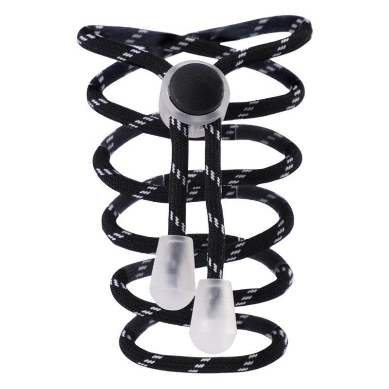 Shoelace Buckle Children's Lazy Tie-free Elastic Adjustment Elastic Round Shoelace Rope Elastic Fixed Artifact No Tie-free