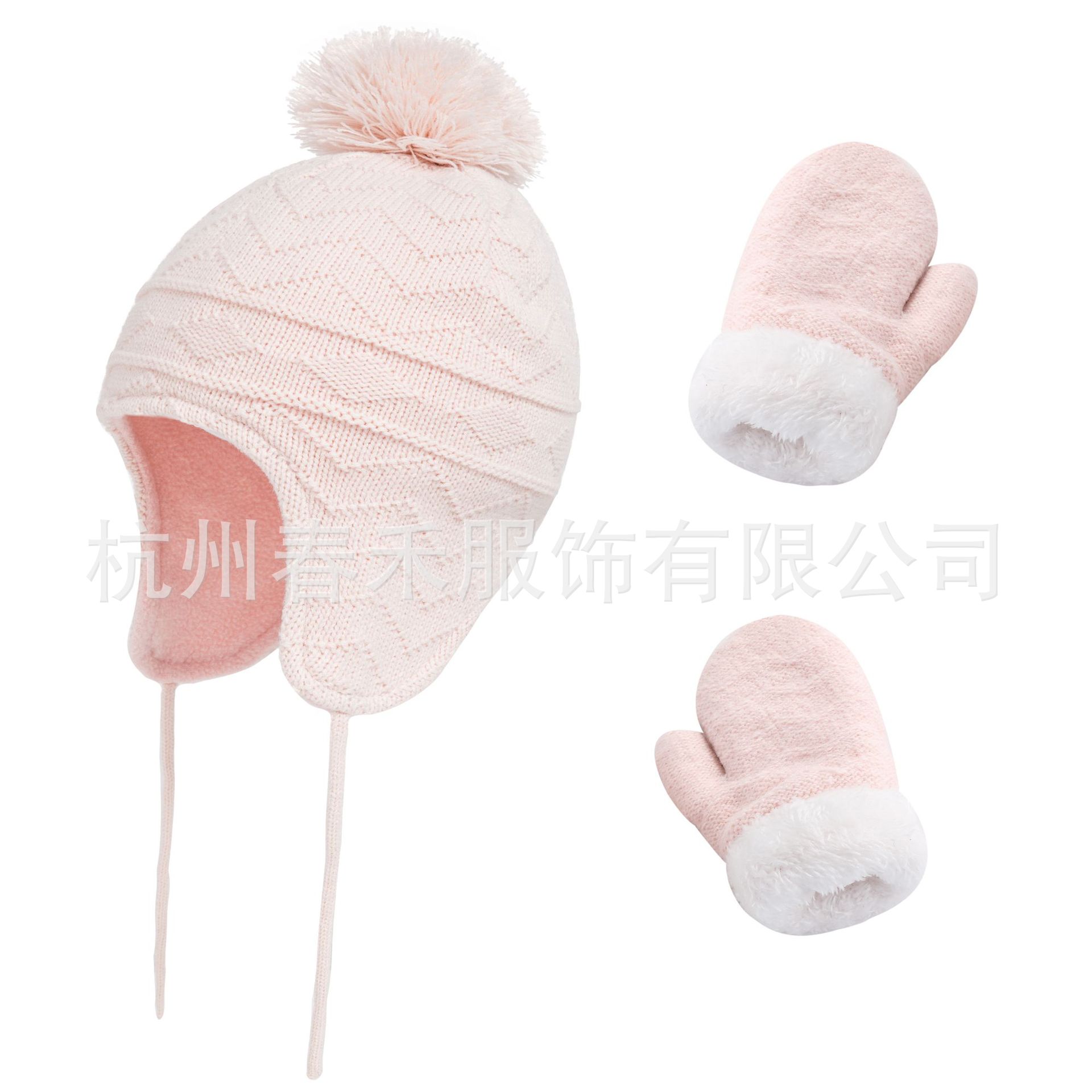 Source factory 6 color spot cross-border Amazon explosions New plus velvet autumn and winter 1-6 years old hat hand set