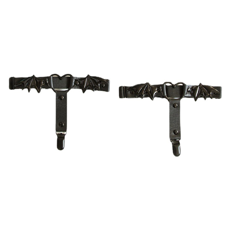New Bat Wings Love Socks Clip Diablo Punk Style Women's elastic adjustment garter belt cos manufacturers in stock