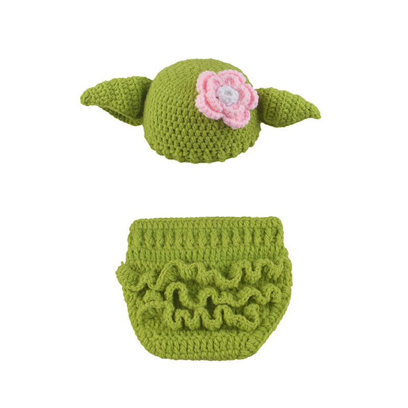 Picture of Star Wars Wisdom Old Man Master Yoda Baby Hand Woven Photo Suit Newborn One Hundred Days Photo Suit