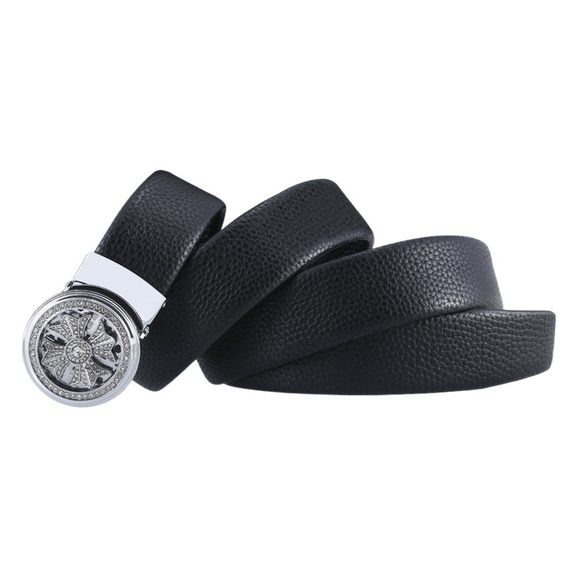Time to run the belt men's business automatic buckle belt young and middle-aged leisure cowhide stall supply manufacturers wholesale