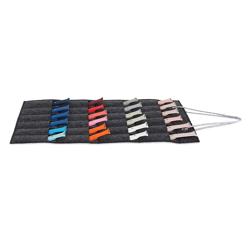 Cross-Border felt watch storage bag jewelry display board earrings storage bag watch chain large capacity wall-mounted bag
