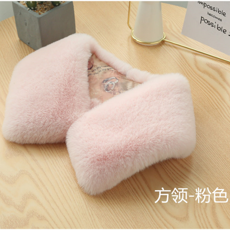 Picture of Amazon cross-border autumn and winter imitation rex rabbit fur collar scarf fur collar warm fur artificial fur scarf neck protection