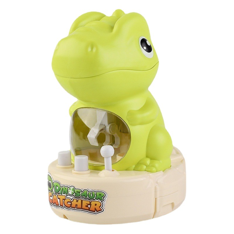 Cross-border children's mini dinosaur catch doll machine clip dinosaur doll twist egg toy catch music stall toy wholesale