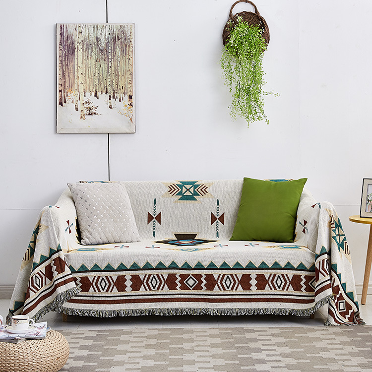 Foreign trade European-style sofa towel full cover fabric back towel Sucre thread blanket carpet non-slip sofa cushion for all seasons