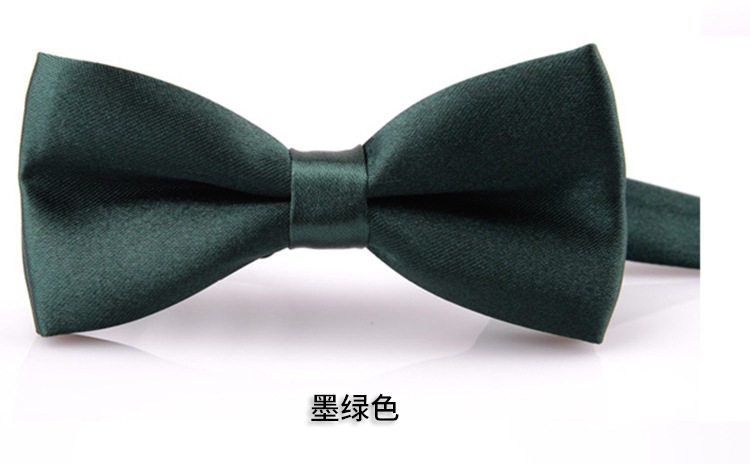 Picture of Korean Style Imitation Silk Bow Tie Men's and Children's Fashionable baby Solid Color Bow Tie Bow Tie Kindergarten Primary School Students Bow Tie