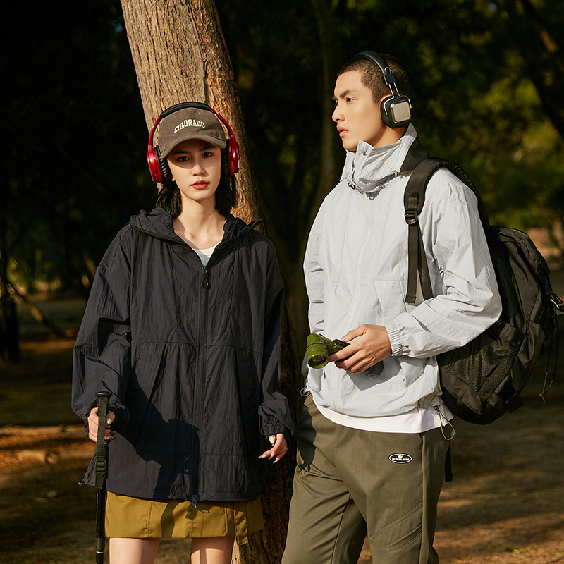 Mountaineer's Sunscreen Clothing Summer Anti-ultraviolet Skin Clothing for Men and Women Comfortable Breathable and Removable Hat Brim Fishing