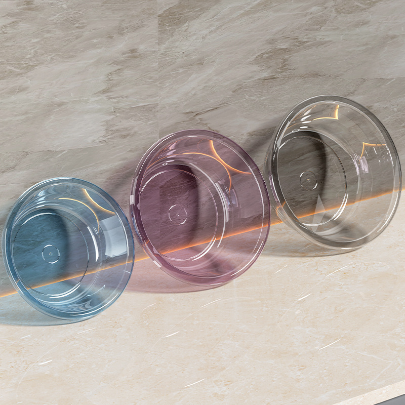Picture of Large Thickened Transparent Plastic Washbasin Household Vegetable Washing Basin Drop-Resistant Laundry Basin Baby Children's Foot Washing Basin Wholesale