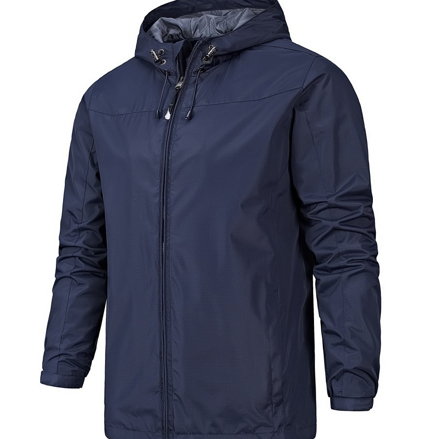 Picture of Outdoor windproof waterproof four-season mountaineering suit men's thin spring and autumn single-layer jacket women's one-piece hair