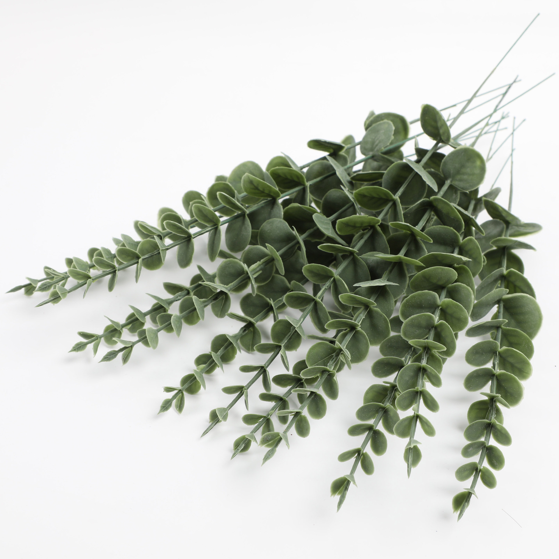 Picture of Simulated Green Plants Plastic Home Cross-Border Single Eucalyptus Props Plant Artificial Flower Arrangement Bouquet Decoration Wholesale