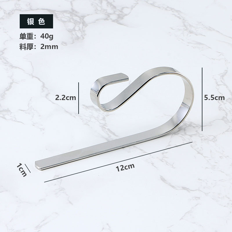 Picture of Cross-Border Wholesale Metal Hooks Christmas Stocking Hooks Christmas Fireplace Hooks Multi-Purpose Metal Hooks Manufacturers Ready for Direct Sales