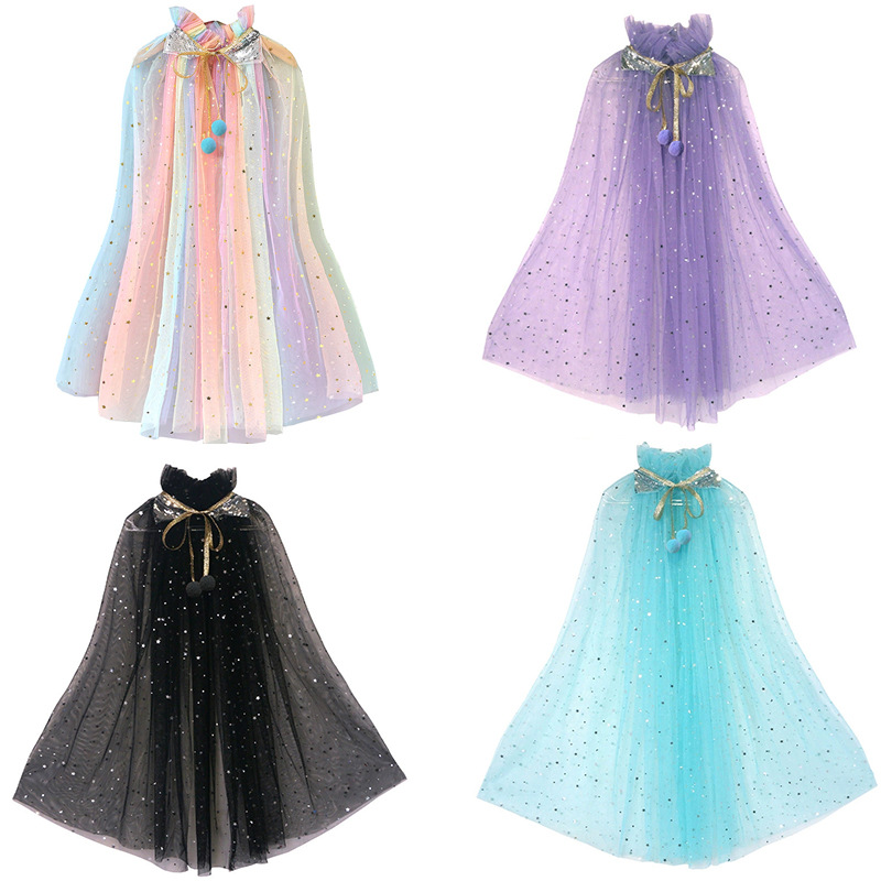 Children's Cloak Costume Frozen Aisha Anna Shawl Princess Shawl Halloween Outer Cape