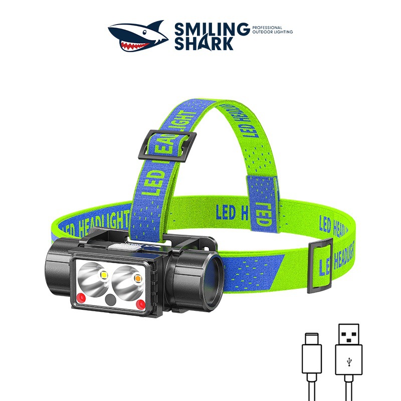 Mini Dual-Light High-Brightness Sensor Headlight Flashing Re
