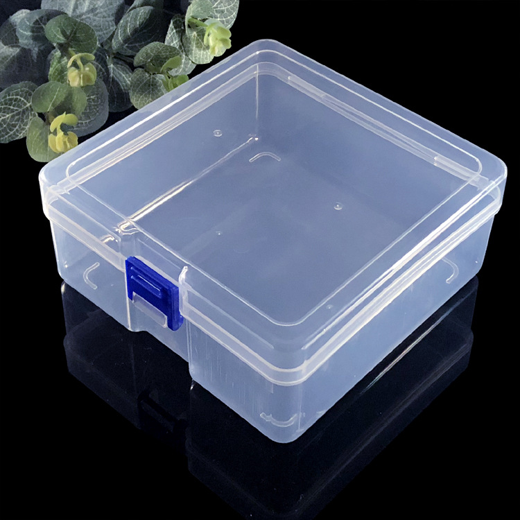 F140 Square Transparent Plastic Packaging Box Toy Small Accessories Storage Box Element Box Transparent PP Box