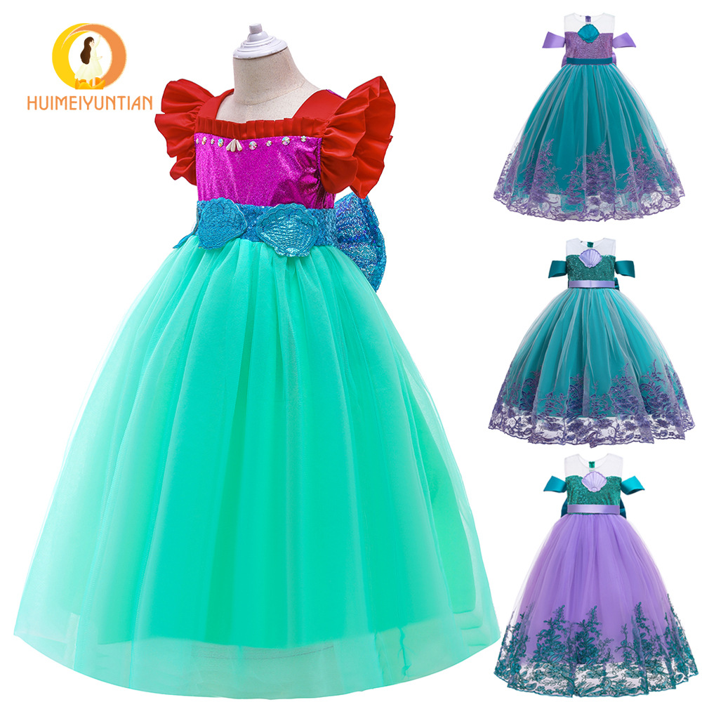 Wholesale Girls' Skirts European and American Export Ebay Style 2025 Performance Mermaid Dress Tutu Skirt Girl Dress